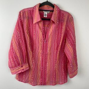 Coldwater Creek, Light jacket/top, 3/4 sleeves. Size PL